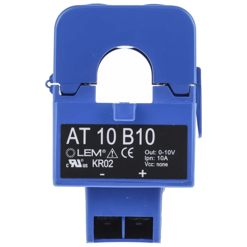 LEM Current Transformer AT 10 B10 Series 10A, 16mm Cable Bore, M3 Connector, -20°C to 60°C, IEC 61010-1, 51x40.5x78mm