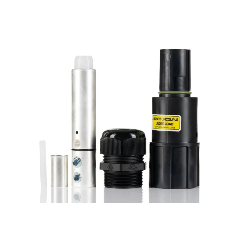 ITT Cannon Industrial Power Connector Cable Mount 400A 1kV IP65/IP67 Polybutylene Terephthalate Black NLDFT-2-BK-L-S120-M40A