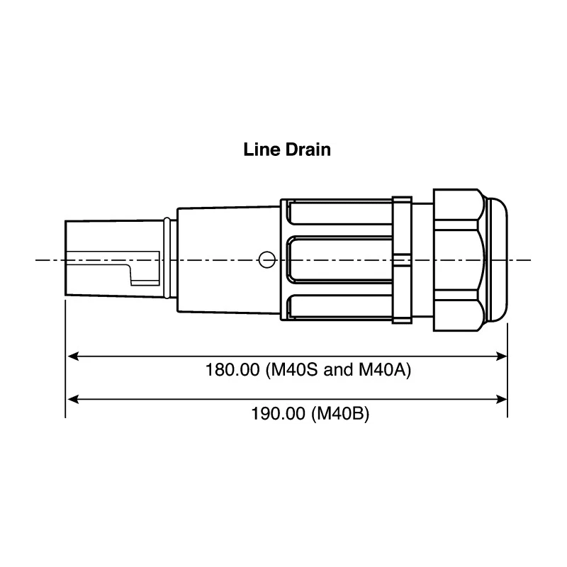 ITT Cannon Industrial Power Connector Cable Mount 400A 1kV IP65/IP67 Polybutylene Terephthalate Black NLDFT-2-BK-L-S120-M40A
