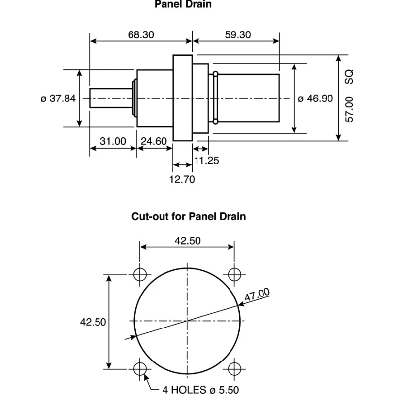 ITT Cannon Industrial Power Connector 660A 1kV IP65 IP67 Panel Mount Veam Powerlock NPDFT-E-GN-L-T6