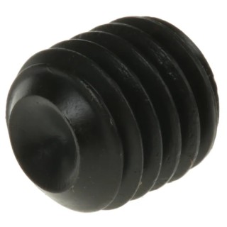 RS PRO Steel Grub Screw M10 x 10 mm, Plain Cup Point, DIN 916, Black, 281-681