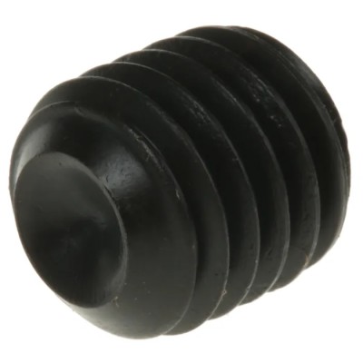 RS PRO Steel Grub Screw M10 x 10 mm, Plain Cup Point, DIN 916, Black, 281-681