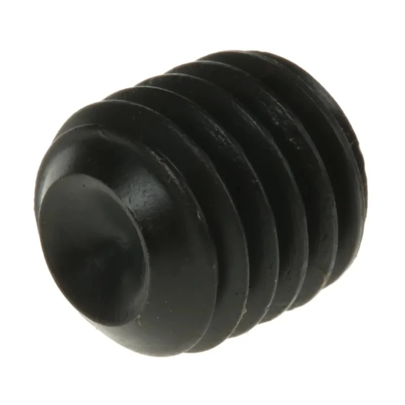 RS PRO Steel Grub Screw M10 x 10 mm, Plain Cup Point, DIN 916, Black, 281-681