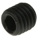 RS PRO Steel Grub Screw M10 x 10 mm, Plain Cup Point, DIN 916, Black, 281-681