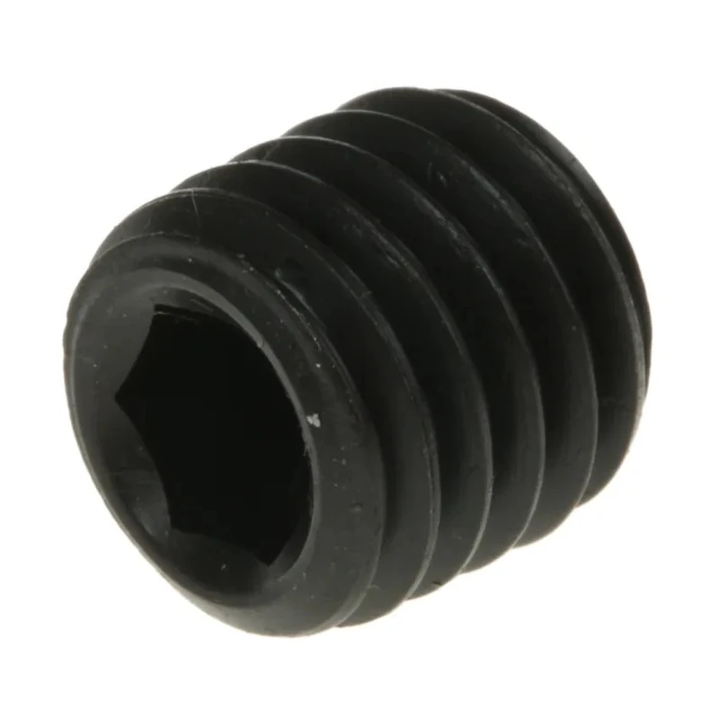 RS PRO Steel Grub Screw M10 x 10 mm, Plain Cup Point, DIN 916, Black, 281-681