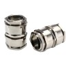 Lapp SKINDICHT Series 10 Cable Gland Kit, M32 Thread, Nickel-Plated Brass, 4 - 11.5 mm Cable Diameter, 10 52107350 & 52103040