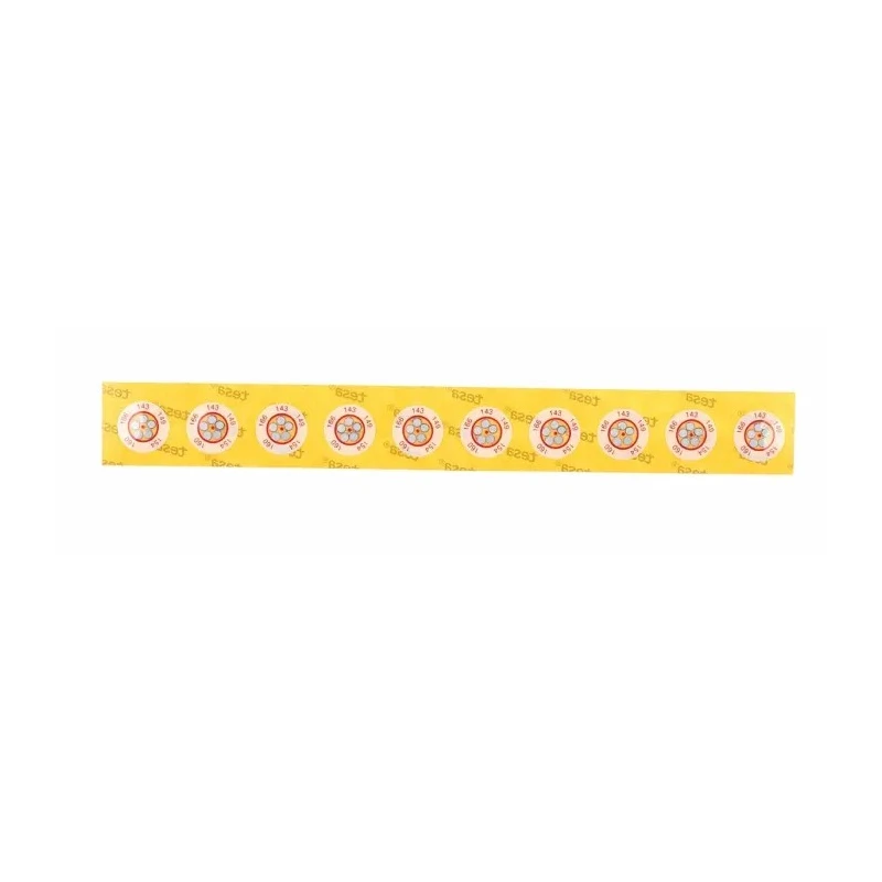 RS PRO Temperature Sensitive Label, Non-Reversible, 143°C–166°C Range, Circular, 5 Levels, 14mm, 10 Labels 286-002