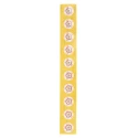 RS PRO Temperature Sensitive Label, Non-Reversible, 143°C–166°C Range, Circular, 5 Levels, 14mm, 10 Labels 286-002