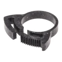 RS PRO Nylon Snap Hose Clip, Snap Type, 6.4mm Width, 20.3–23.7mm ID, Corrosion Resistant, 291-688
