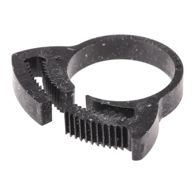 RS PRO Nylon Snap Hose Clip, Snap Type, 6.4mm Width, 20.3–23.7mm ID, Corrosion Resistant, 291-688