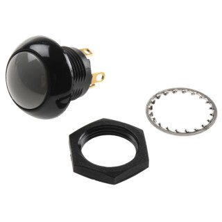 Otto P9 Series Momentary Push Button Switch, Grey LED, Panel Mount, SPST, Dome Actuator, 28 V DC 115 V AC, IP68 P9-113128