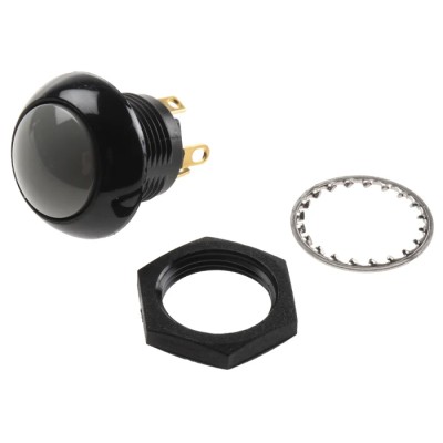 Otto P9 Series Momentary Push Button Switch, Grey LED, Panel Mount, SPST, Dome Actuator, 28 V DC 115 V AC, IP68 P9-113128