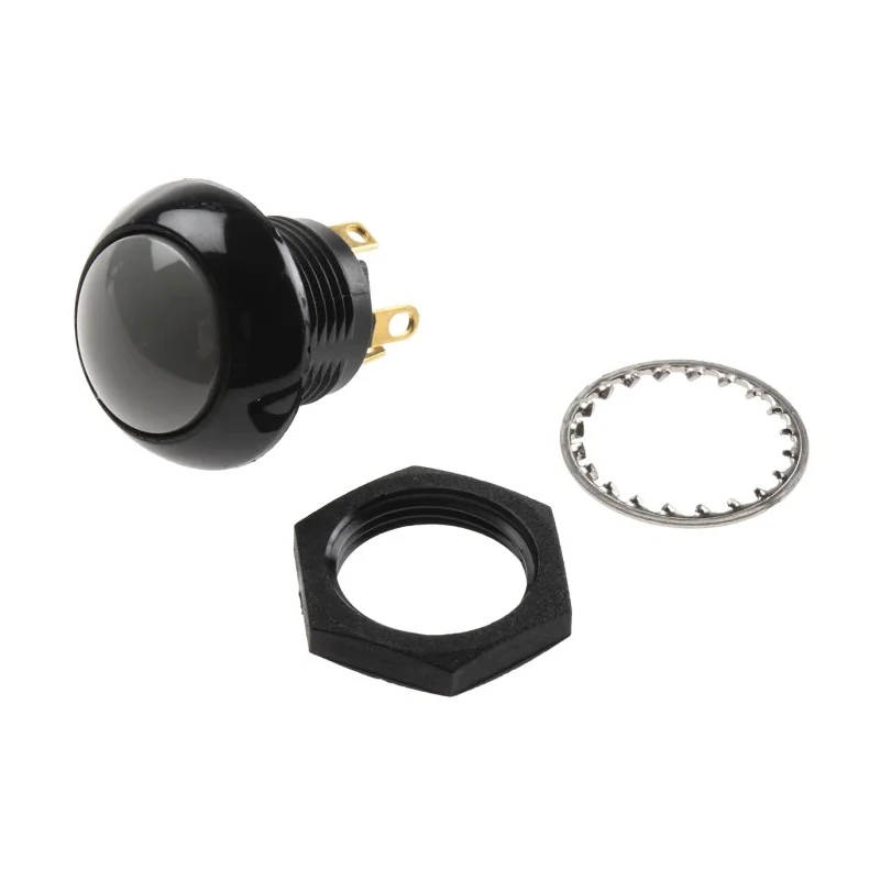 Otto P9 Series Momentary Push Button Switch, Grey LED, Panel Mount, SPST, Dome Actuator, 28 V DC 115 V AC, IP68 P9-113128