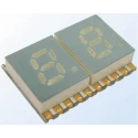Kingbright Dual Digit 7-Segment LED Display, 2 Characters, Yellow Cathode, 36mcd, Right Side, 7.6 mm, Surface KCDC03-107