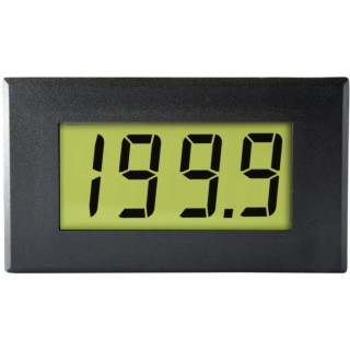 Lascar Digital Voltmeter DC, LCD Display, Panel Mount, 3-Digits, ±1% Accuracy, 40mm x 72mm, 19mm Digit Height DPM 950