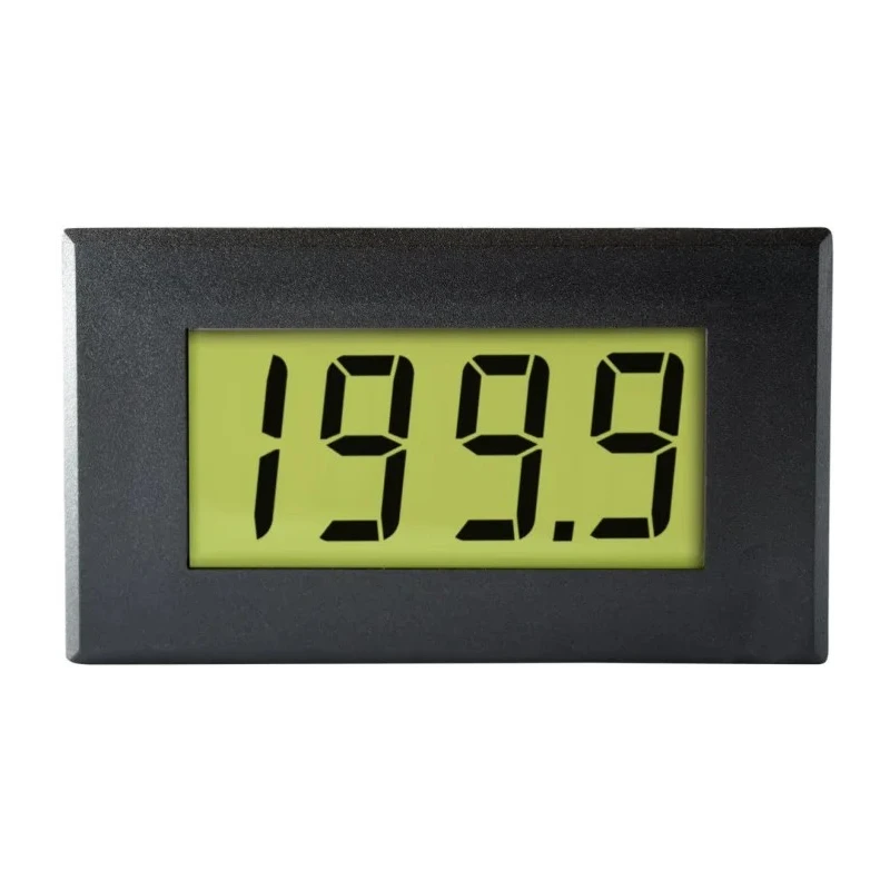 Lascar Digital Voltmeter DC, LCD Display, Panel Mount, 3-Digits, ±1% Accuracy, 40mm x 72mm, 19mm Digit Height DPM 950