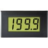 Lascar Digital Voltmeter DC, LCD Display, Panel Mount, 3-Digits, ±1% Accuracy, 40mm x 72mm, 19mm Digit Height DPM 950