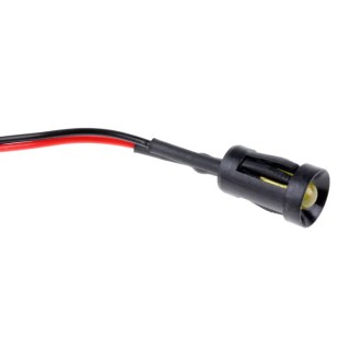 RS PRO Yellow Panel Mount Indicator 24V DC 20mA Lead Wire Termination Recessed 204-114