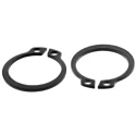 RS PRO Steel External Circlip for 19 mm Shaft, Phosphated & Oiled, 1.2 mm Thick 289-281
