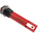 RS PRO Panel Mount LED Indicator Red, 24V DC, Solder Tab, Prominent Bezel, 33.9mm Length 203-795