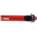 RS PRO Panel Mount LED Indicator Red, 24V DC, Solder Tab, Prominent Bezel, 33.9mm Length 203-795