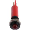 RS PRO Panel Mount LED Indicator Red, 24V DC, Solder Tab, Prominent Bezel, 33.9mm Length 203-795