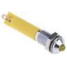 RS PRO Yellow Panel Mount Indicator 6 mm Solder Tab 24V DC Q61P Series 204-782