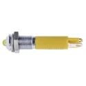 RS PRO Yellow Panel Mount Indicator 6 mm Solder Tab 24V DC Q61P Series 204-782