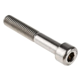 RS PRO Plain Stainless Steel Hex Socket Cap Screw, M8 x 50 mm, DIN 912, A2 Grade, 293-432