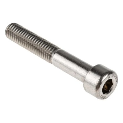 RS PRO Plain Stainless Steel Hex Socket Cap Screw, M8 x 50 mm, DIN 912, A2 Grade, 293-432