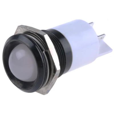 RS PRO Red, Yellow, Green Panel Mount Indicator 24V DC, Prominent Bezel, Solder Tab Termination 204-912
