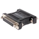 RS PRO D-Sub Adapter 25-Way D-Sub, Female to Female, Straight Orientation, 25 Pin, Black PVC, RFI/EMI Shielding, 202-458