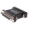 RS PRO D-Sub Adapter 25-Way D-Sub, Female to Female, Straight Orientation, 25 Pin, Black PVC, RFI/EMI Shielding, 202-458