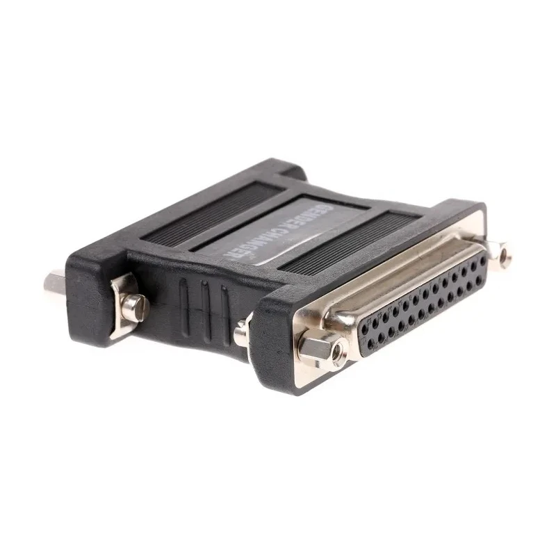 RS PRO D-Sub Adapter 25-Way D-Sub, Female to Female, Straight Orientation, 25 Pin, Black PVC, RFI/EMI Shielding, 202-458