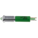 RS PRO Green Panel Mount LED Indicator 24V DC 20mA Solder Tab Prominent Bezel 6mm 205-167
