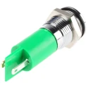 RS PRO Green Panel Mount Indicator 24 V AC/DC IP67 Solder Tab Prominent Bezel 46mm 205-460