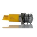 RS PRO Yellow Panel Mount Indicator 24 V AC/DC 20mA Solder Tab IP67 Prominent 205-476
