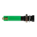RS PRO Green Panel Mount LED Indicator 24V DC, 20mA, Recessed, Solder Tab Termination 206-019