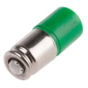 RS PRO Green Indicator Lamp Single Chip, 28 V AC/DC, Midget Groove Base, 6 mm Diameter 203-789