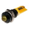 RS PRO Yellow Panel Mount Indicator 2V DC Solder Tab Prominent 8mm 206-097