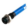 RS PRO Blue Panel Mount LED Indicator 24V DC 20mA Solder Tab Recessed 6 mm Black Bezel 206-328