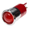RS PRO Red Panel Mount Indicator, LED, 12V DC, 20mA, Solder Tab, Prominent Bezel 206-299
