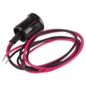 RS PRO Red Panel Mount LED Indicator 2V DC 20mA Lead Wire Prominent Bezel 18.5mm Length 12mm Hole 206-508
