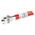 RS PRO Red Panel Mount Indicator 24V AC Solder Tab Recessed 8mm 206-968