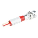 RS PRO Red Panel Mount Indicator 24V AC Solder Tab Recessed 8mm 206-968
