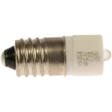 RS PRO White Indicator Lamp, Single Chip, 12 V AC/DC, E10 Base, 10 mm Diameter, 204-350