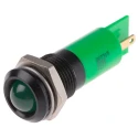 RS PRO Green Panel Mount Indicator 2V DC 20mA Solder Tab Prominent 47mm 14mm Mounting 207-315