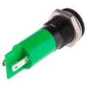 RS PRO Green Panel Mount Indicator 2V DC 20mA Solder Tab Prominent 47mm 14mm Mounting 207-315