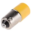RS PRO Yellow Panel Mount Indicator, LED Cluster, 24V AC/DC, 25mm Length, 25 x 10 mm Hole, Model 207-343