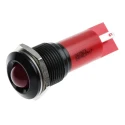 RS PRO Red Panel Mount Indicator 24V AC/DC, 20mA, IP65, Solder Tab, Prominent Bezel 207-573